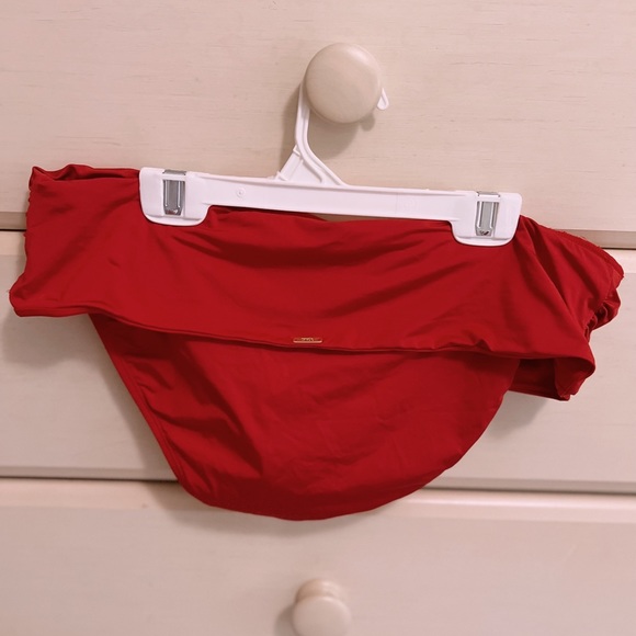 Panache Swim Red Marina Fold-Over Bikini Bottoms - Picture 3 of 6